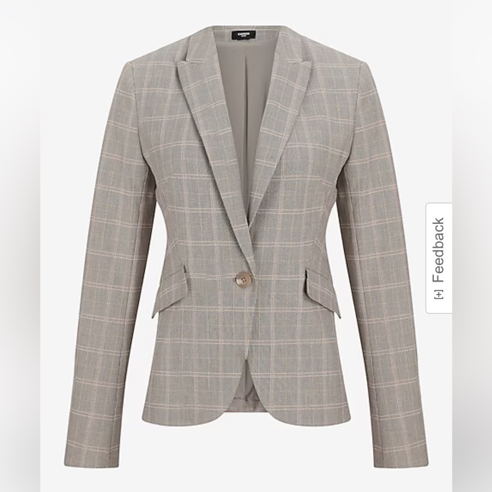 Express Editor Plaid 24" Blazer